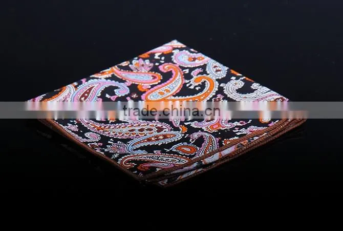 Paisely custom print pocket square