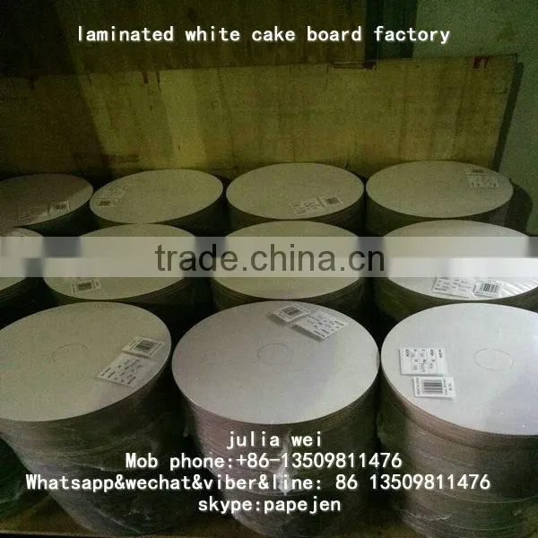 12mm Thickness round gold foil cake board for wholesale and retail trade