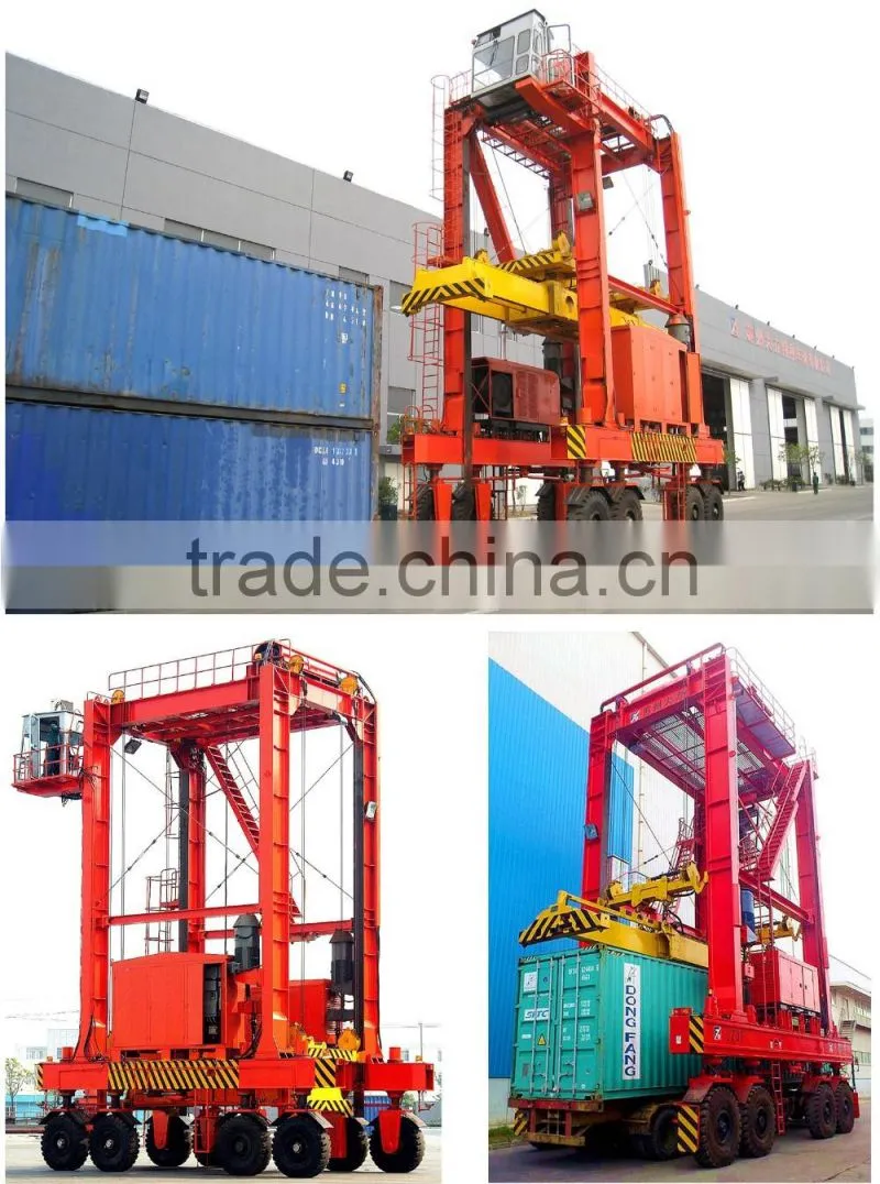 Stacking Container Straddle Carrier /Rubber Tyre Port Lifting Gantry Crane