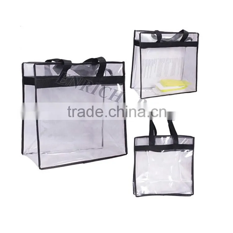 Enrich Clear PVC Tote Bag Transparent Shopper Tote Bag In Fashion Design