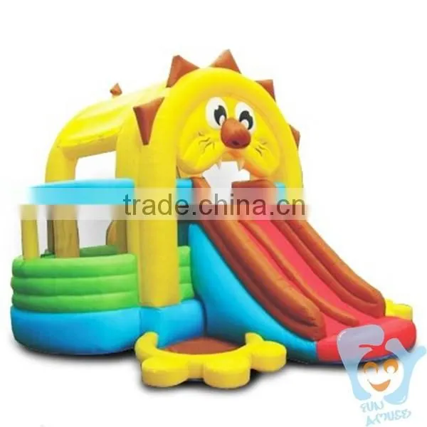 cheap 0.55mm pvc tarpaulin commercial inflatable bouncer for sale
