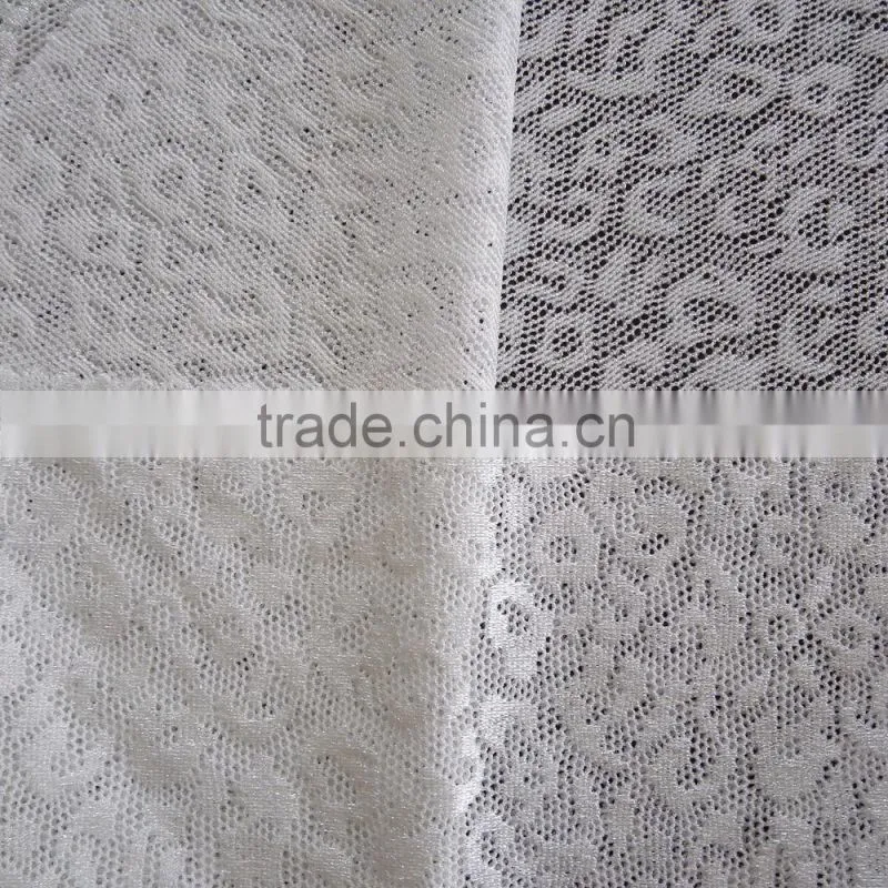 China factory new design 91/9 nylon spandex leopard patern jacquard fabric, fashion garments jacquard fabric