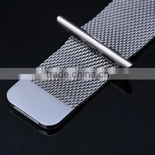 Milanese Loop Strap Magnet Lock Band Woven Mesh Adjustable Bracelet Mesh Metal Replacement Strap For Apple Watch & Sport