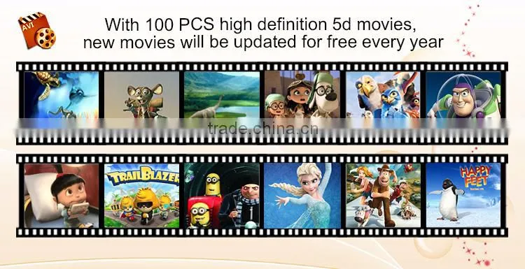 Attractive design 2 seat home 4d cinema