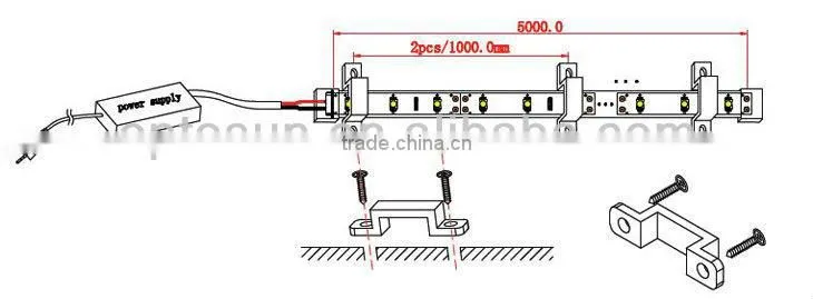 SMD5050 12V led strips 5m flexible with CE RoHS approved