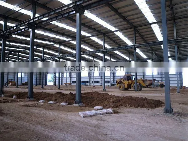 prefabricated steel structure frame construction for poultry farm