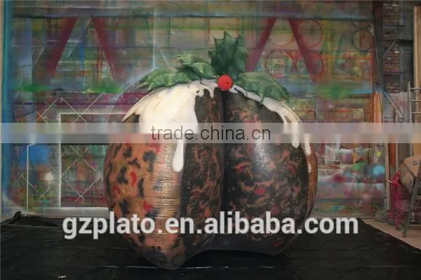 Hot sale christmas inflatable pudding outdoor inflatable christmas decoration