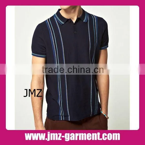 Mens color combination polo shirt