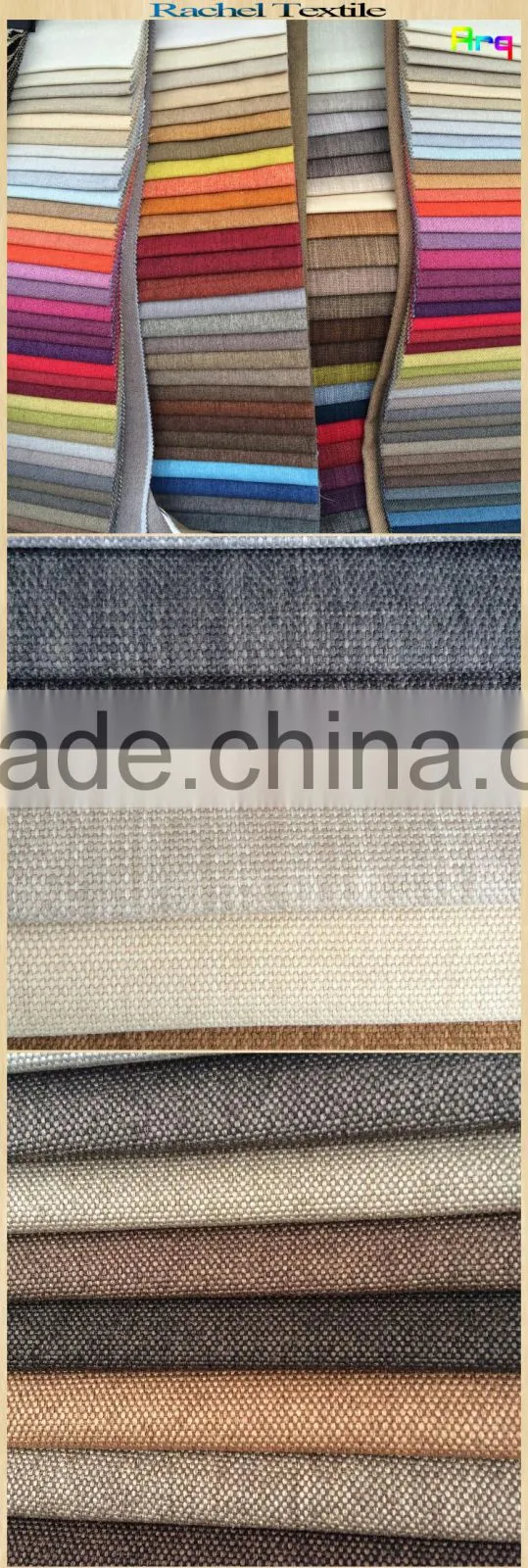 100% polyester sofa uni color fabric with layers or bonded back 57" width