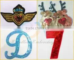 custom iron-on embroidery sequins Christmas father