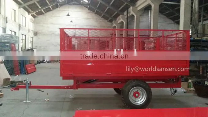 4000kgs Hydraulic Tipping Trailer , farm trailer for tractor
