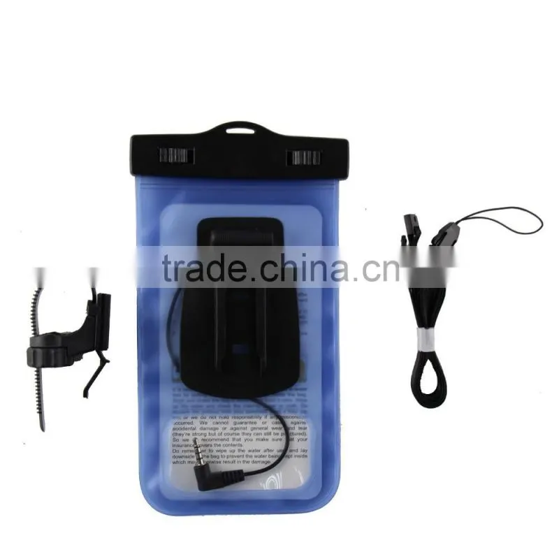 Universal Waterproof Case with Bike Mount & Earbuds port