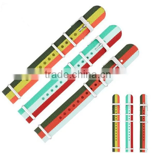 High quality canvas ring 2 parts watch canvas strap