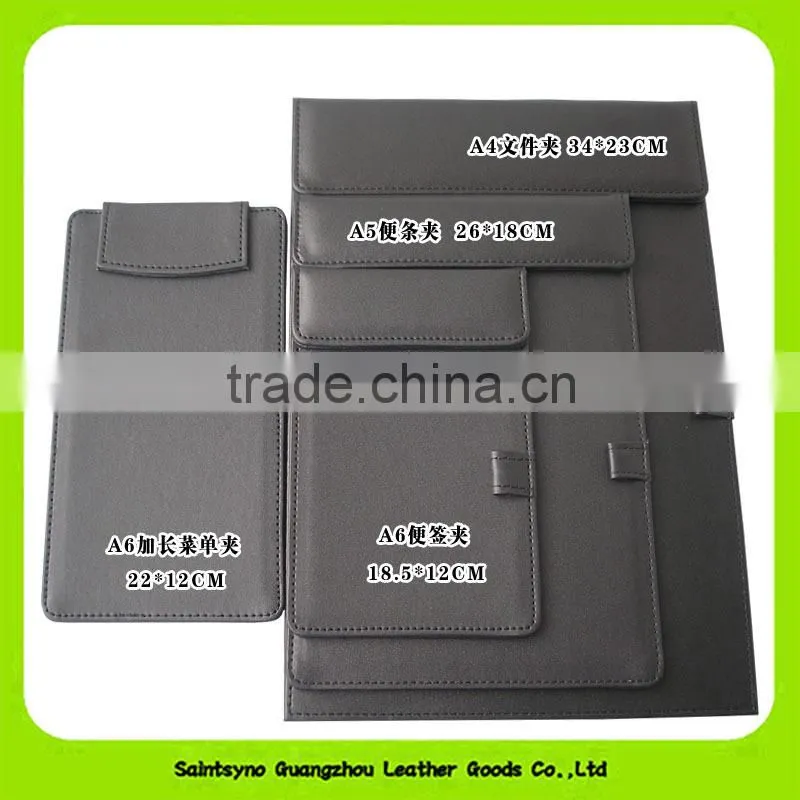 Custom faux leather restaurant receipt holder 16045