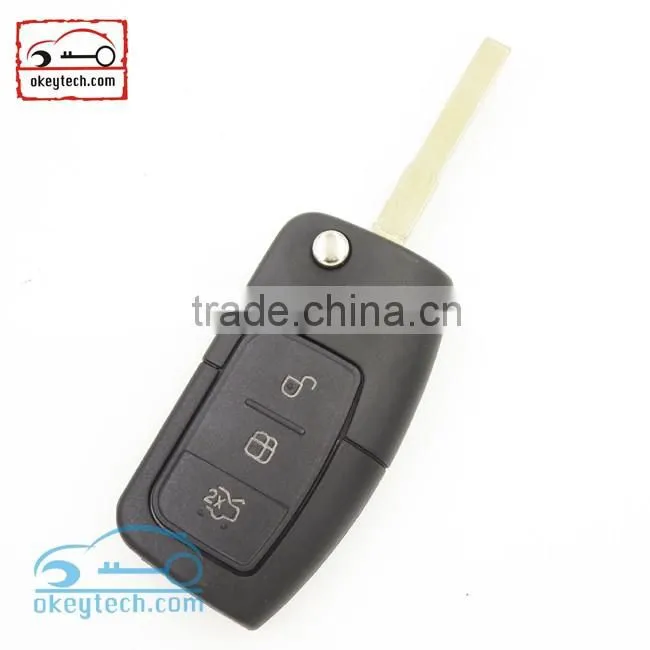 Hot Sale Ford focus flip remote key shell head for Ford focus flip remote key case