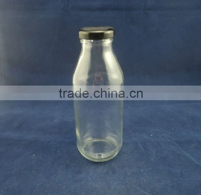 square design glass drinks packing bottle jar