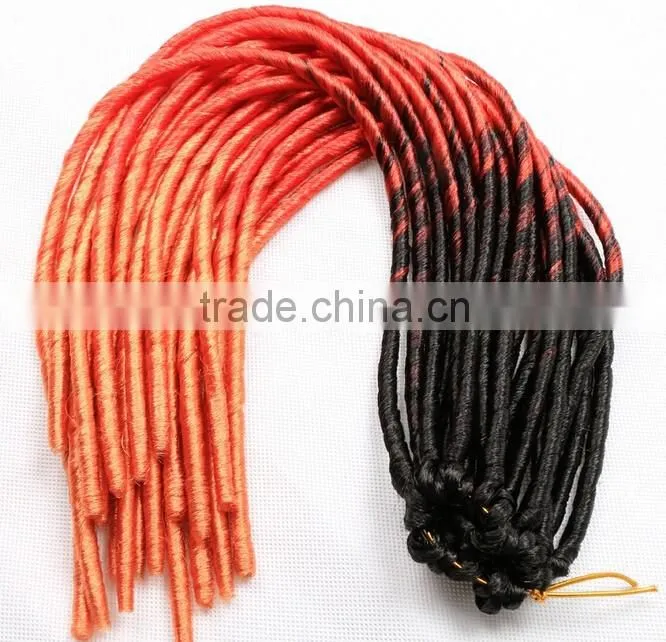 F6677 synthetic hair extensions twist braid,two colored synthetic braiding hair