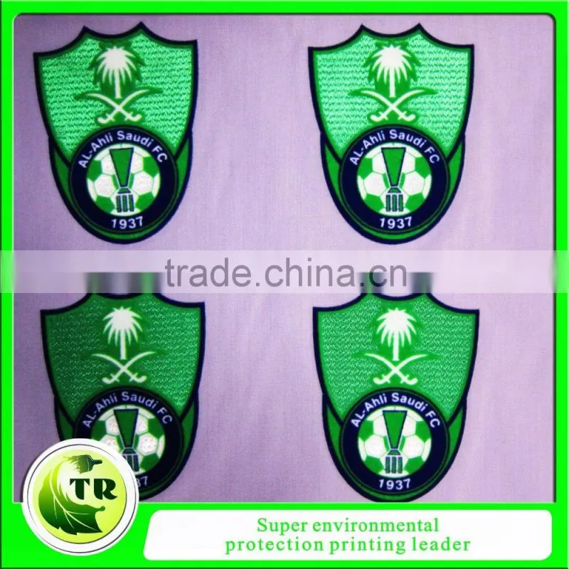 Durable washing flock silicon heat transfer logos for sportswear