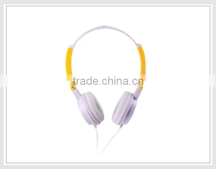Fashionable portable stereo headband colorful headphones