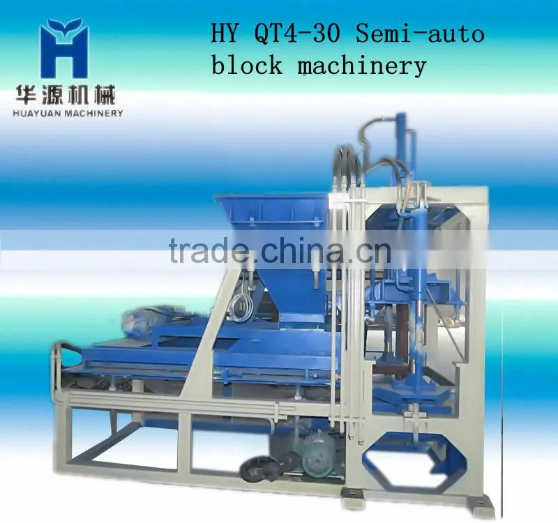 semi-auto-concrete brick machine from china QT4-30