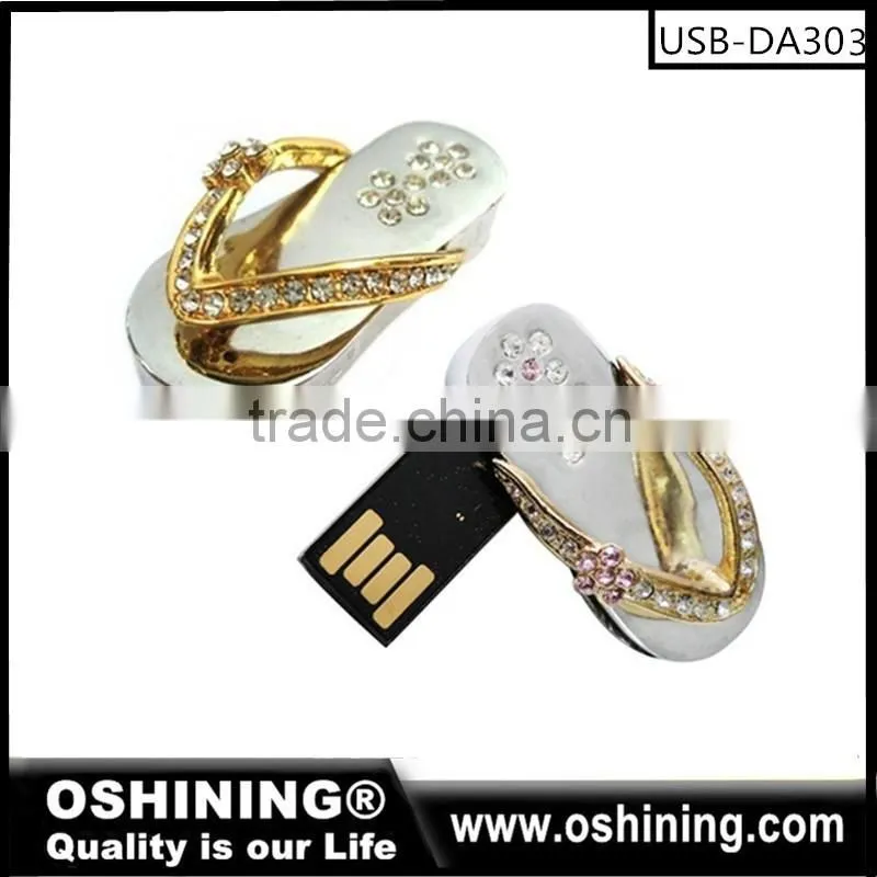 2016 Reality capacity Crystal USB Stick Jewelry USB Flash Drive free sample (USB-DA308)