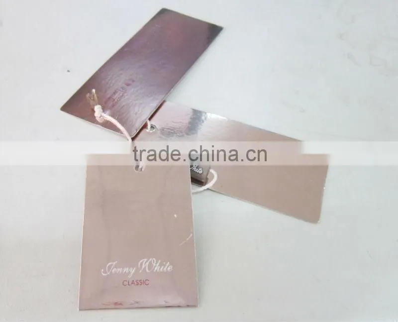 Fashional paper hang tag with the pp rope