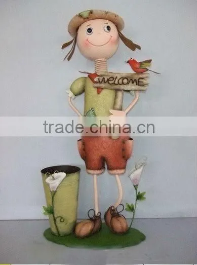 Metal Doll Garden decoration