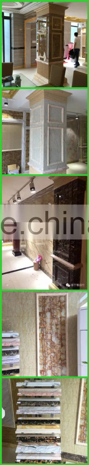 pvc decorative plastic faux marble stone frame