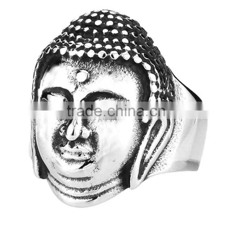 Jingli Jewelry China factory best seller stainless steel crystal women skull rings (HS-109)