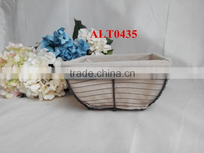 wire frame storage baskets iron small baskets for decoration