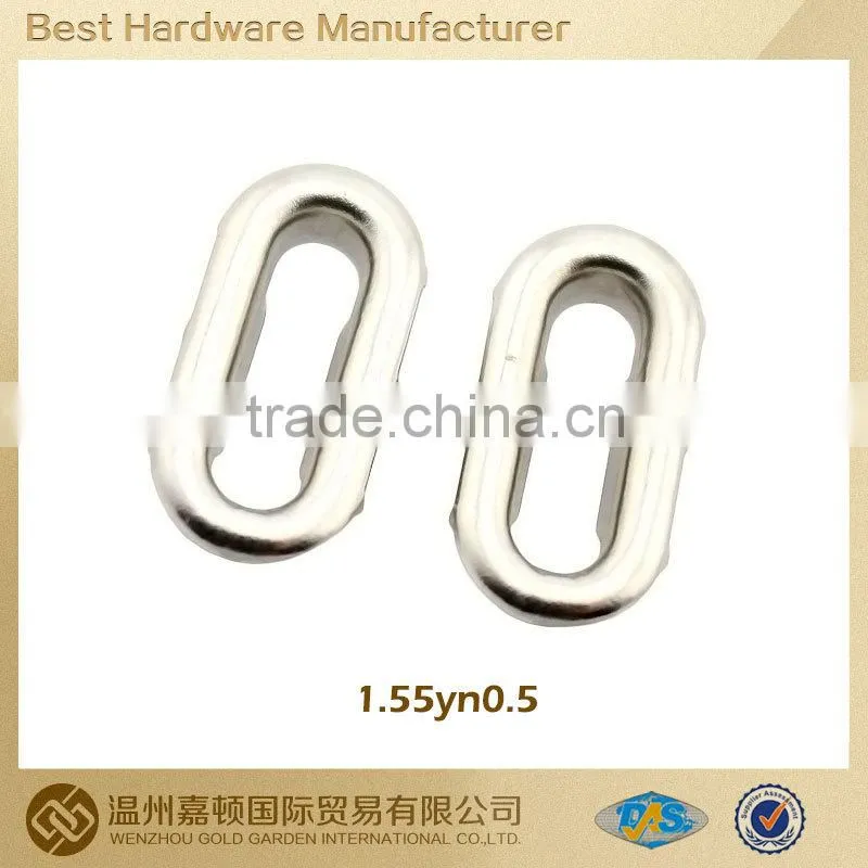 Shining Metal Oblong Oval Eyelet For Cloths/bags