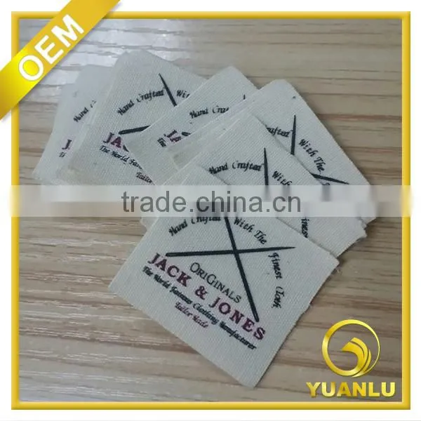 cheap custom printed nude cotton clothing labels