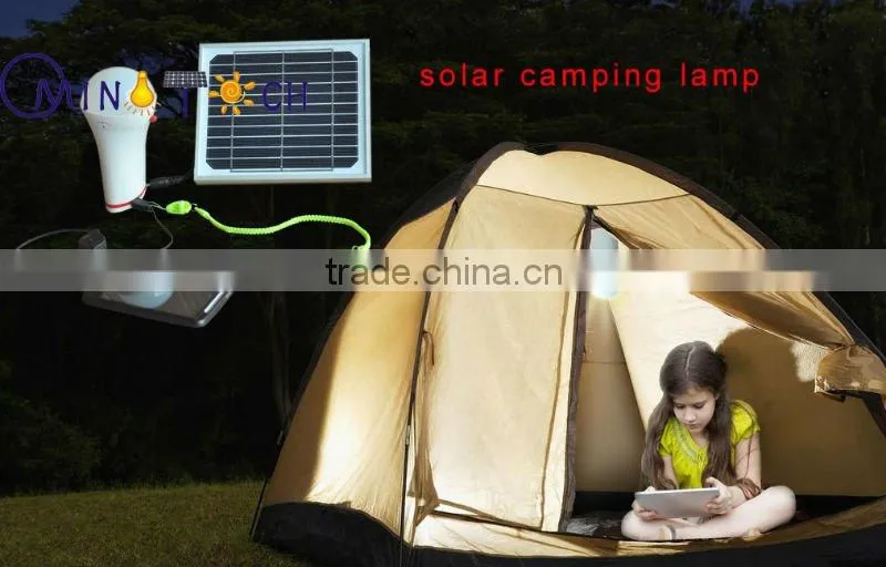portable led solar lantern for camping or outdoor activities
