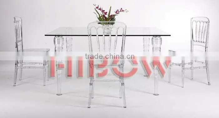 transparent resin table for wedding T002