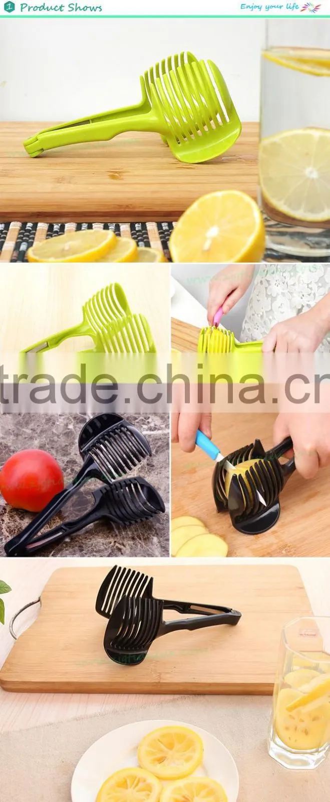 Lemon Fruit Cutting Tongs Fruit slicer,Round Fruit Vegetable Cutter Slicer, Lemon tomato egg circular cutter assistant slicer