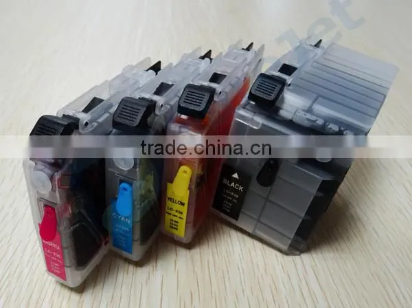 Compatible for brother inkjet printer dcp j100 LC 535 LC 539 refillable ink cartridge