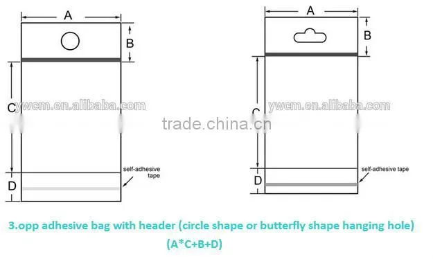 China Yiwu in the production of the high quality of transparent plastic ploy bag