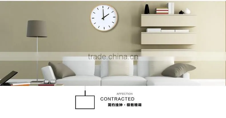 Home Fancy Decorative Cutomized Logo Wooden Wall Clock