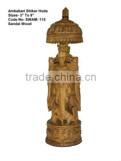 hand carved elephants