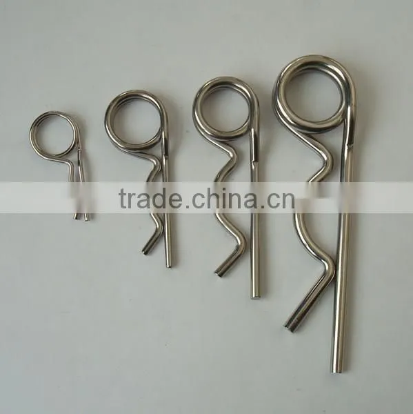 spring steel wire form clips R shape clip R spring clip