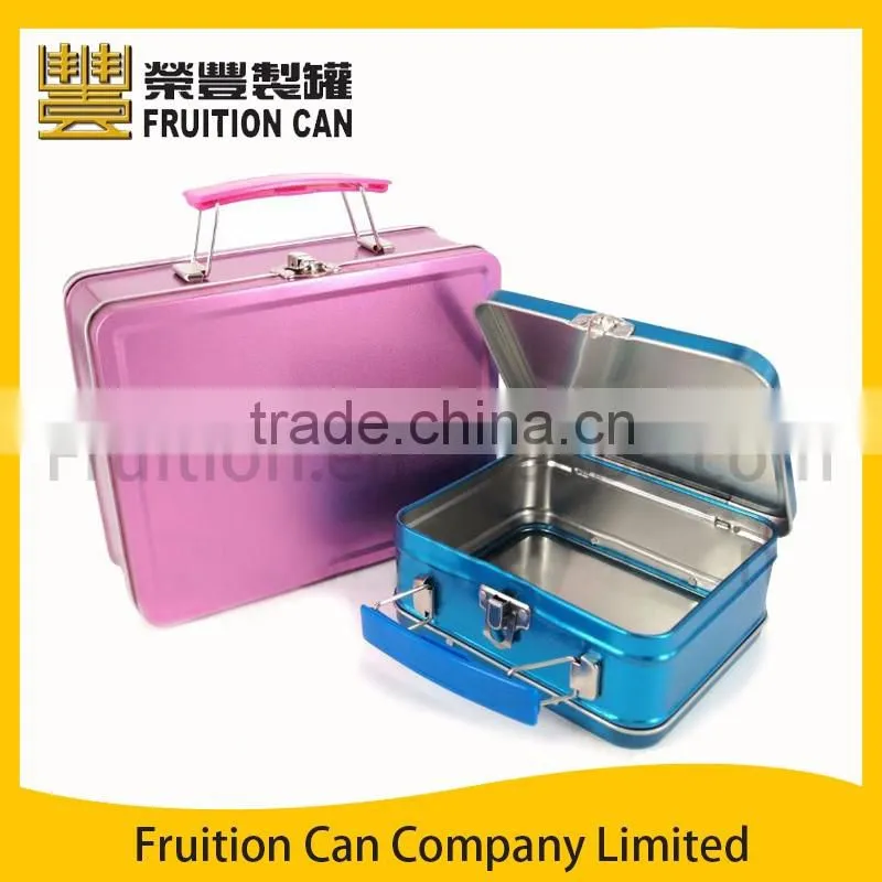 Rectangular Lunch Food Tin Box Container