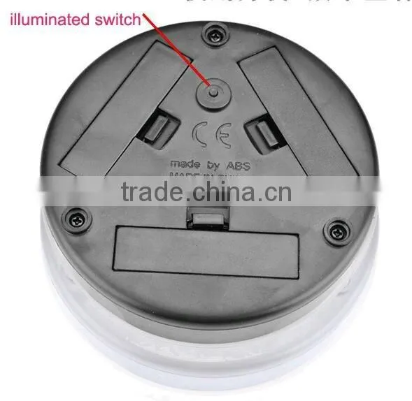 Customized Round Glass Coaster LED Light Plastic Beer Glass Coaster
