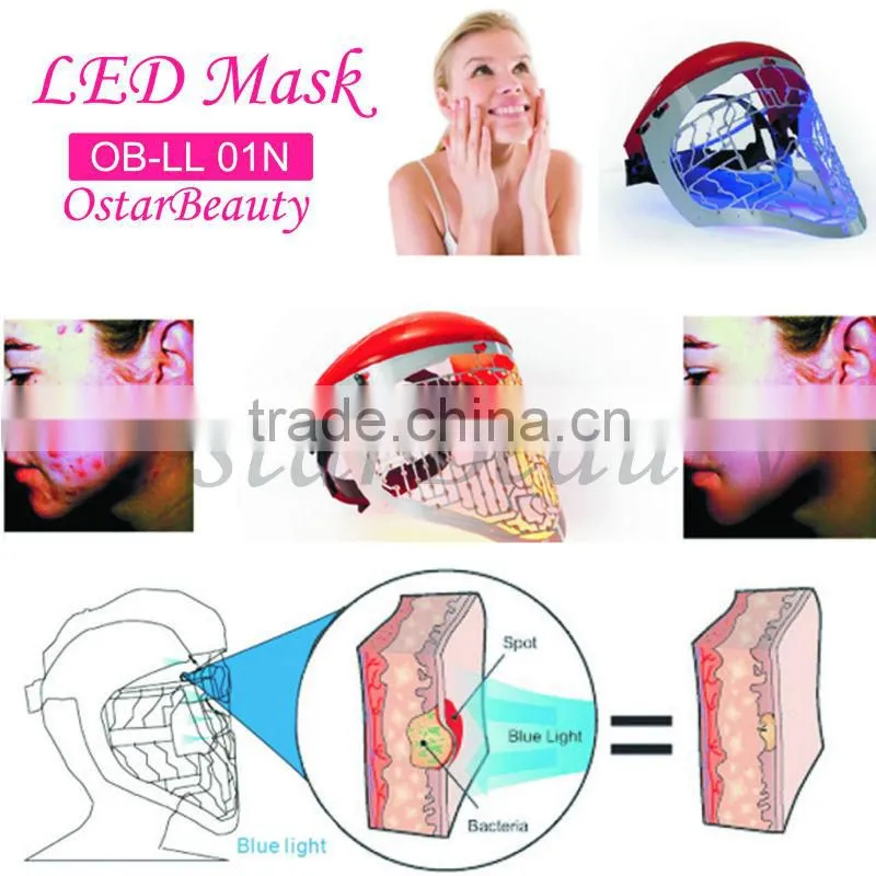 Facial led mask red light therapy