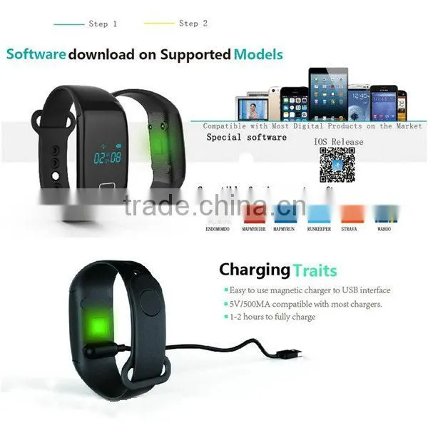 JW018 smart bracelet wristband Silicone Bluetooth 4.0 CC2541 Fitness Tracker IP67 waterproof smartband pulse sensor