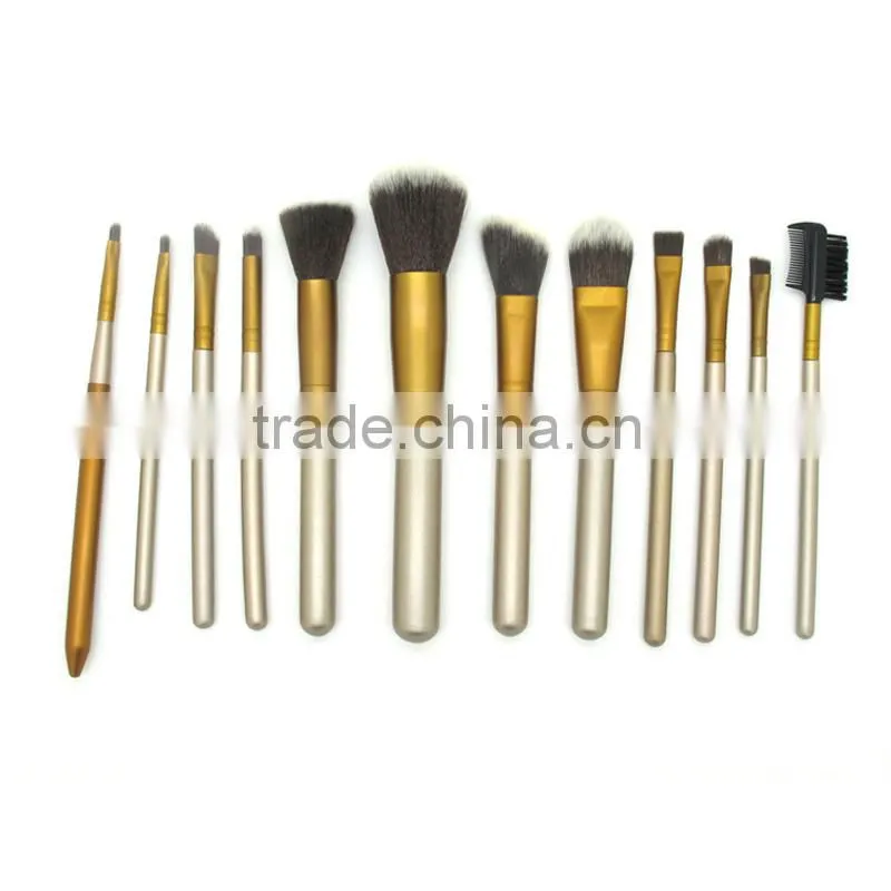 Popular cosmetic makeup brush for foundation 12pcs naked 2 brush makeup
