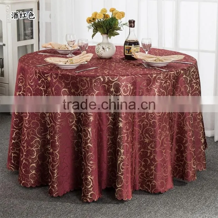Hotel and restaurant use royal blue printing 132 round table cloth wholesale
