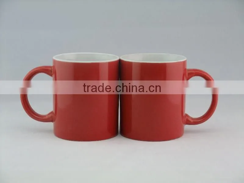 hot selling promotion advertising logo print custom white slim high ceramic cup mugs