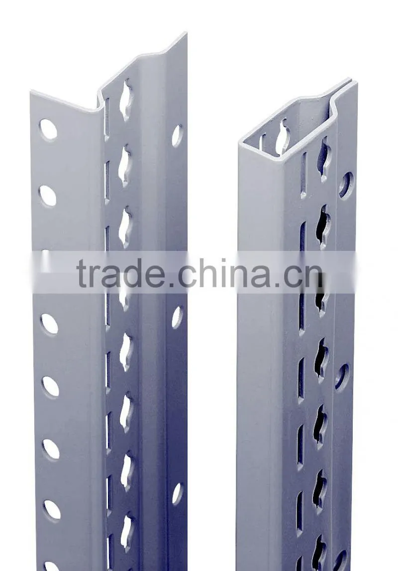 Steel Upright Angle Post for Rivet Rack/ Studded fence T Post