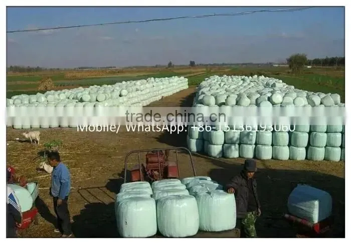 Full automatic alfalfa silage baler and wrapper machine /small bale hay baler