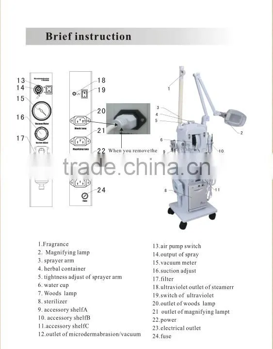 Facial skin care products 17 in 1 multifunction facial steamer hot cold beauty machine.